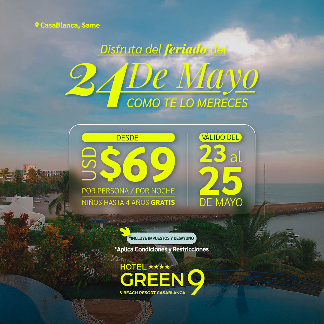 Hotel-Green9-Casa-Blanca-Promocion-Feriado-24-Mayo-2025